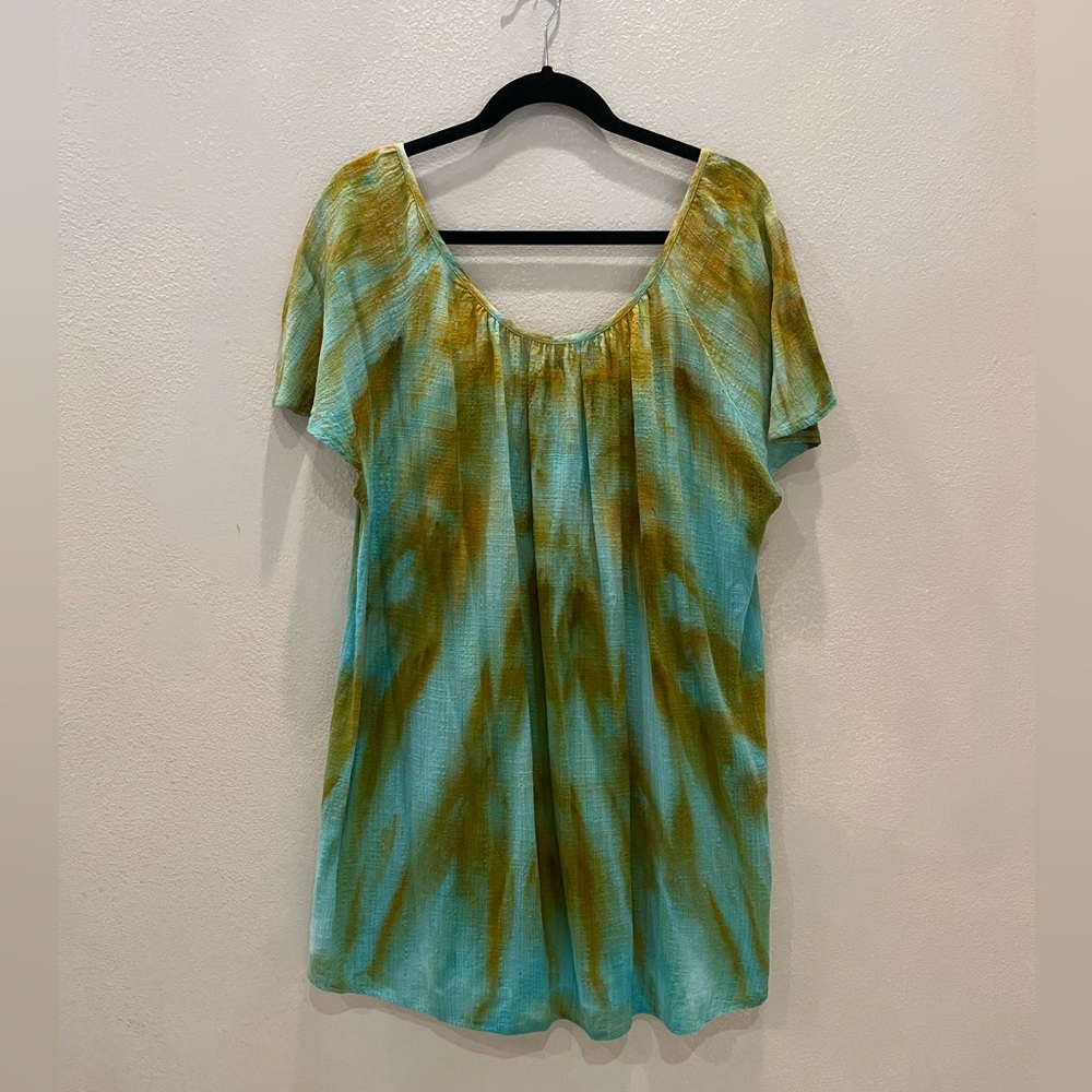 Custom dyed gauze fabric coverup.  Size XL NWOT
